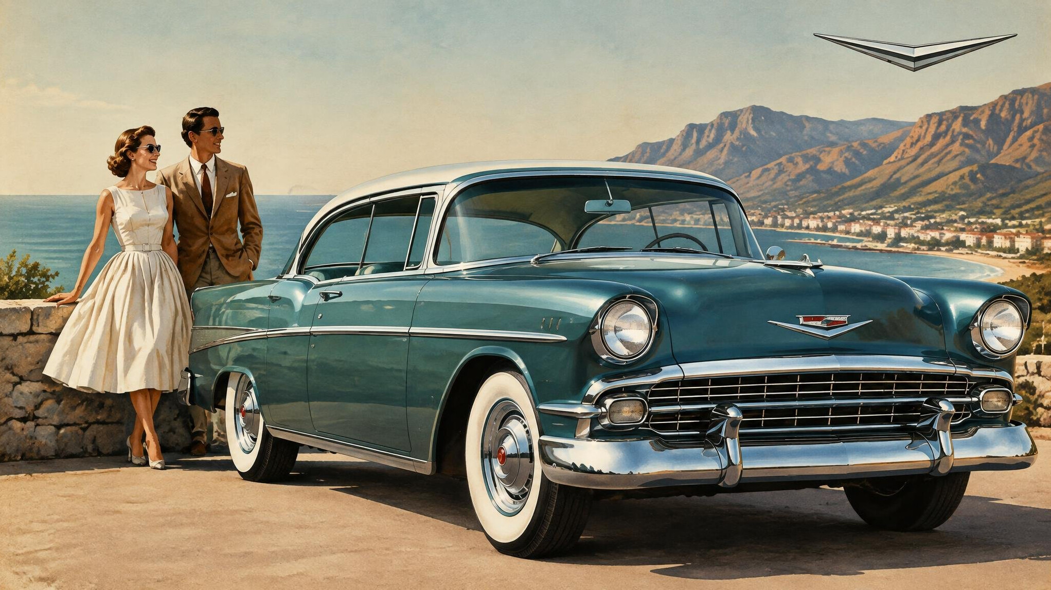 vintage car advertisement