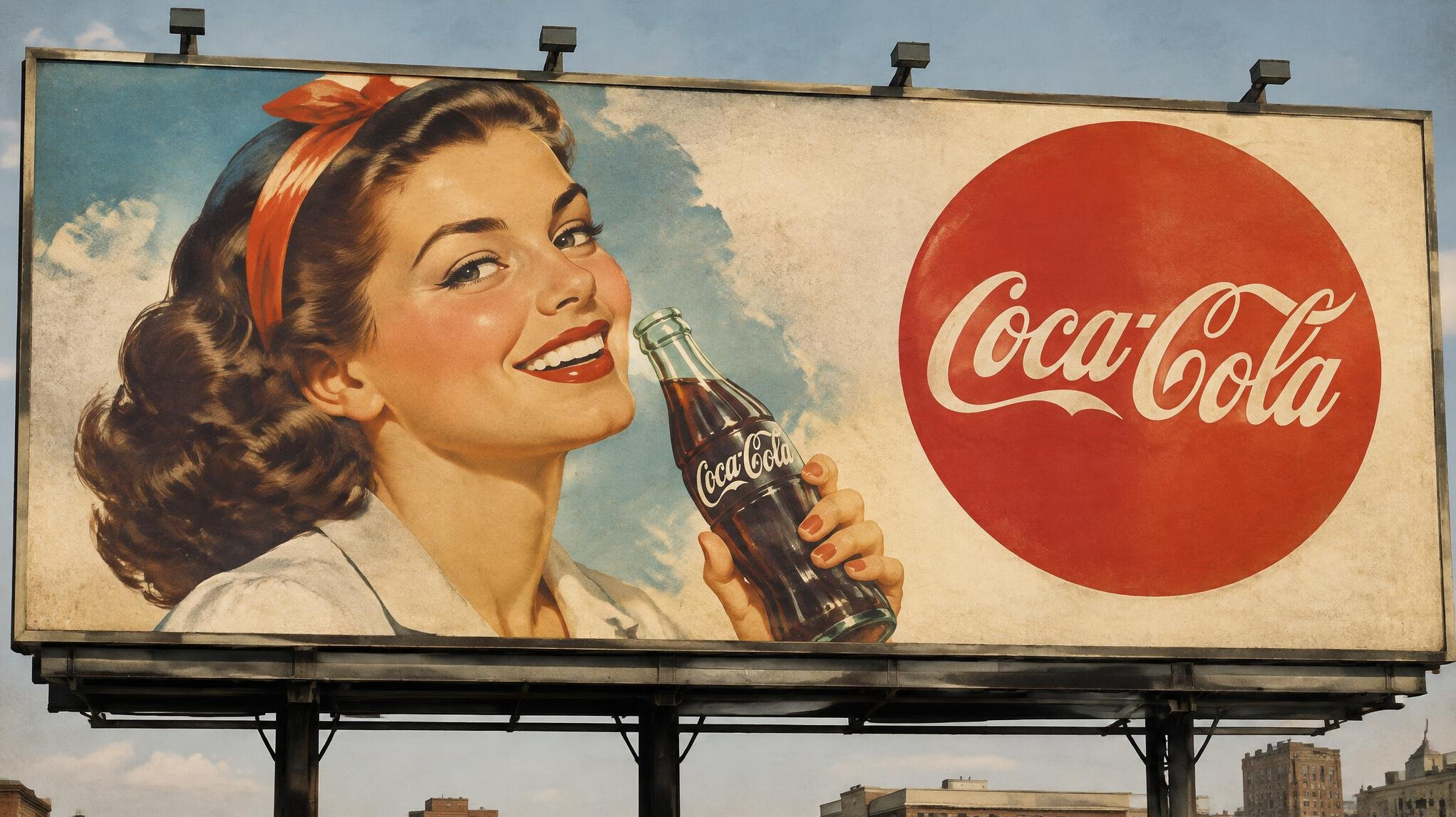 vintage billboard ad